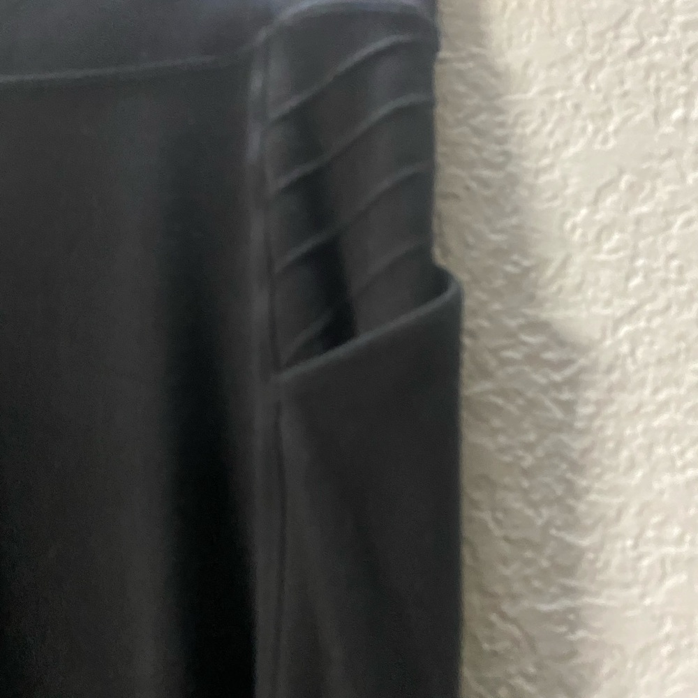 Athleta Girl Black and  Heather Gray Leggings high rise L/12 - Picture 5 of 11